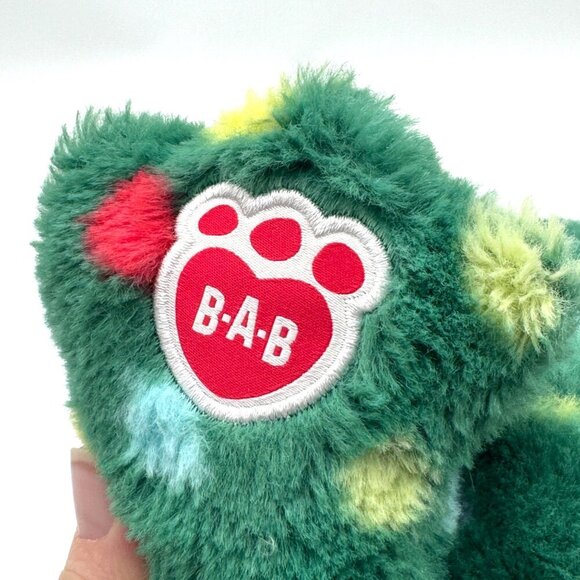 Build A Bear BAB Jolly Jumps Frog Holiday Green Polka Dot Stuffed Animal - Picture 5 of 8